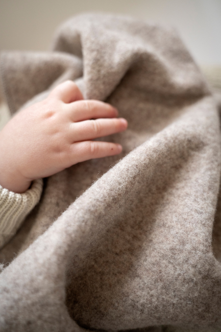 Baby's Only Newborn Decke Merinowolle TOG 1, Brushed Sand