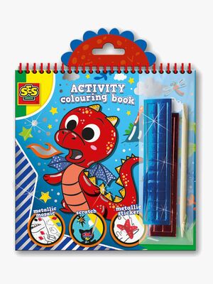 SES Creative Bastelbuch Metallic Drache