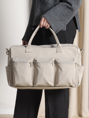 Beemoo Pro Double Wickeltasche, Latte Beige