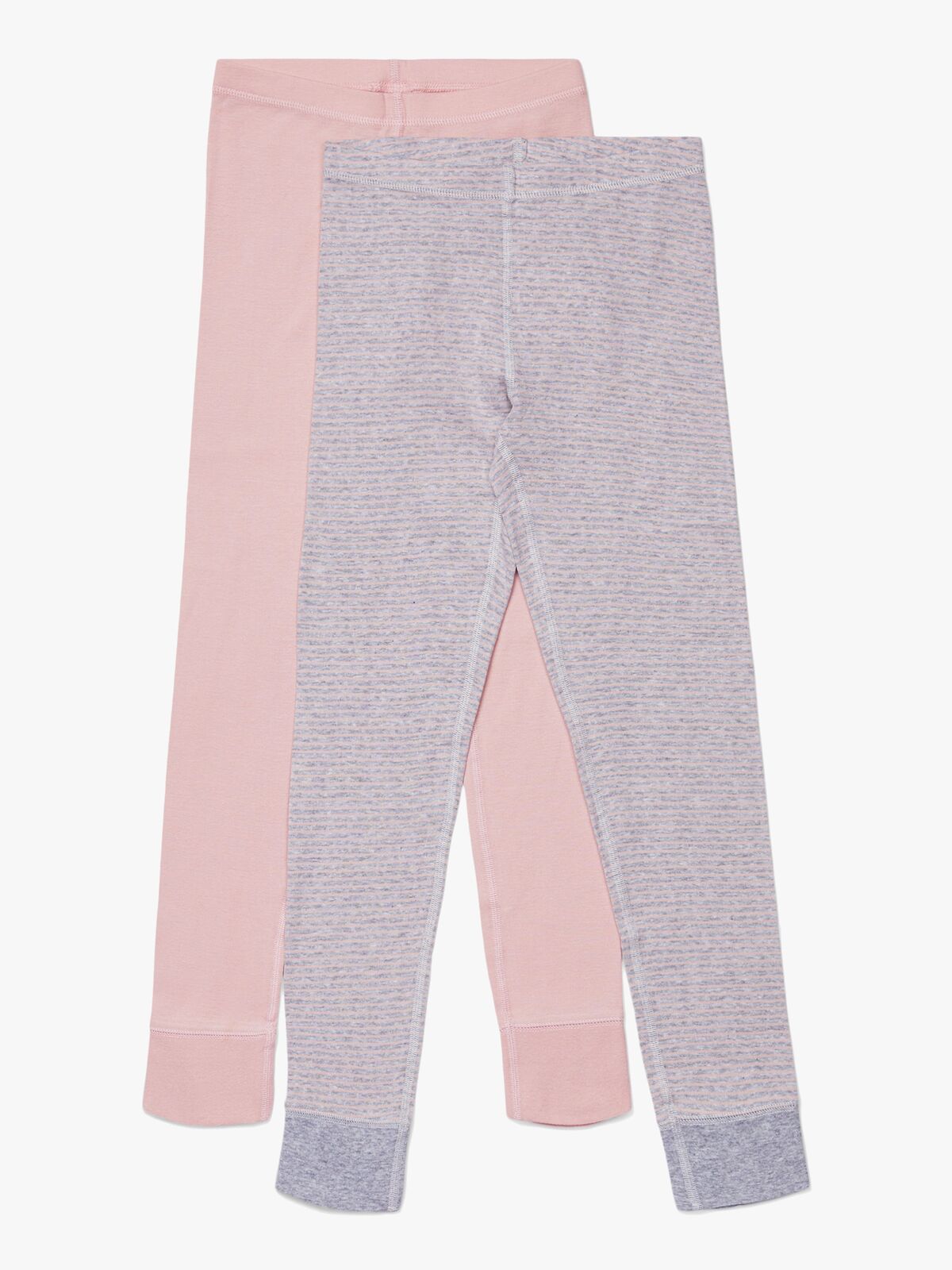 Luca & Lola Toto Lange Unterhose 2er-Pack, Pink/Stripes