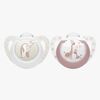 NUK First Choice Classic Schnuller 2er-Pack Größe 1, Penguin/Giraffe