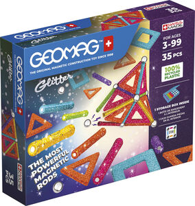 Geomag Baukasten 35 Teile, Glitter Panels