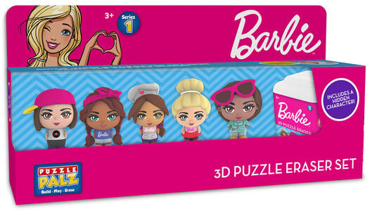 Barbie Radiergummi 3D 6er-pack