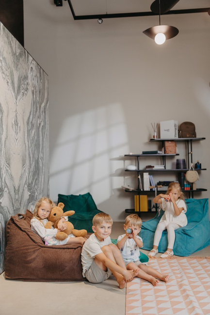 Yappy Kids Yappyhug Sitzsack, Aqua Blue