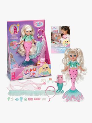 BABY born Glam Up Meerjungfrauen-Puppe Sparkle