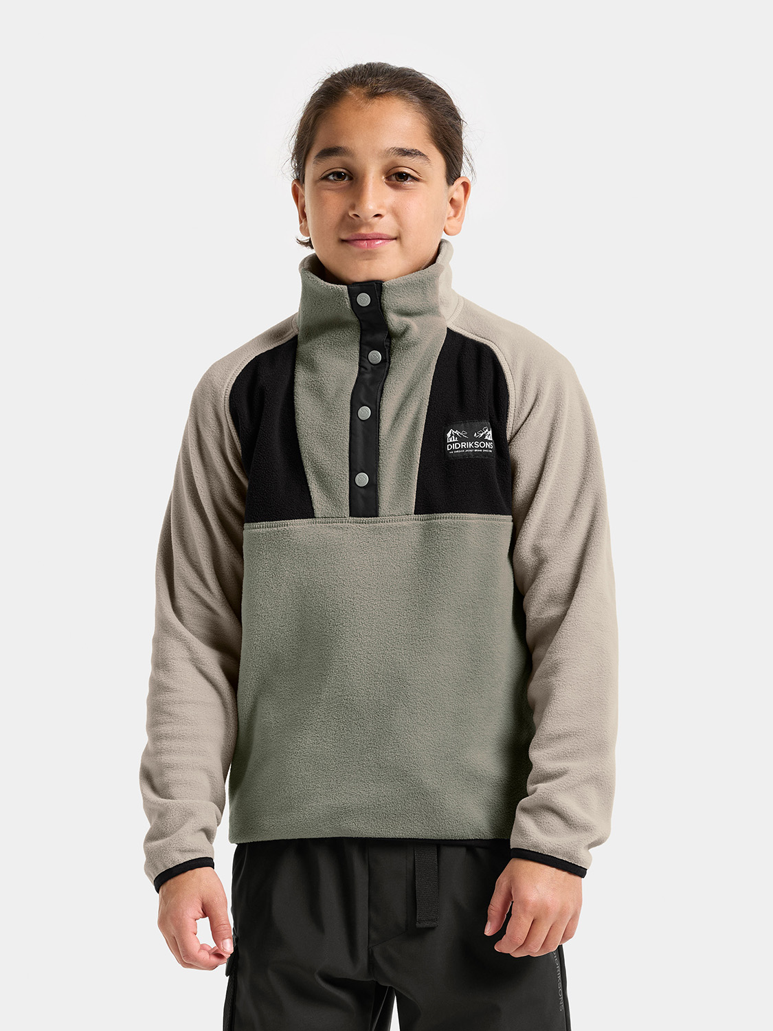 Didriksons Yokto Fleece-Pullover, Wilted Leaf