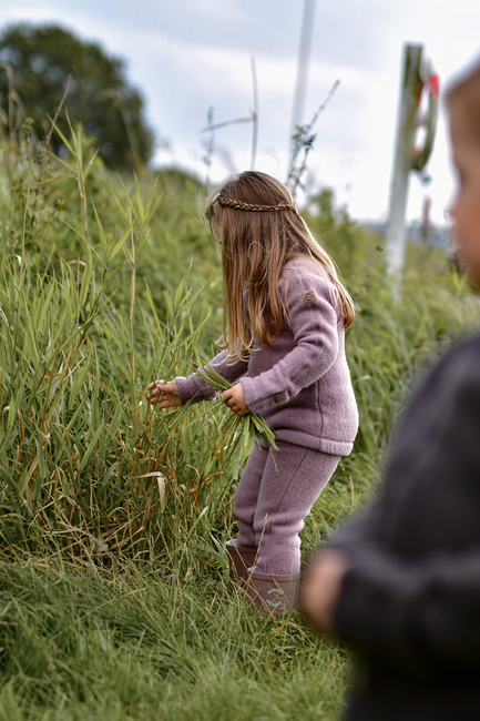 Mikk-Line Wollfilz-Jacke Baby, Twilight Mauve