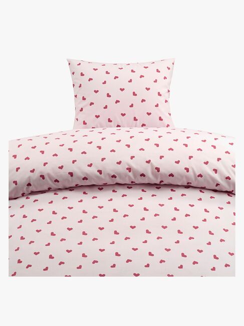 Borganäs Bettwäsche Hjärtrud 150x210, Rosa