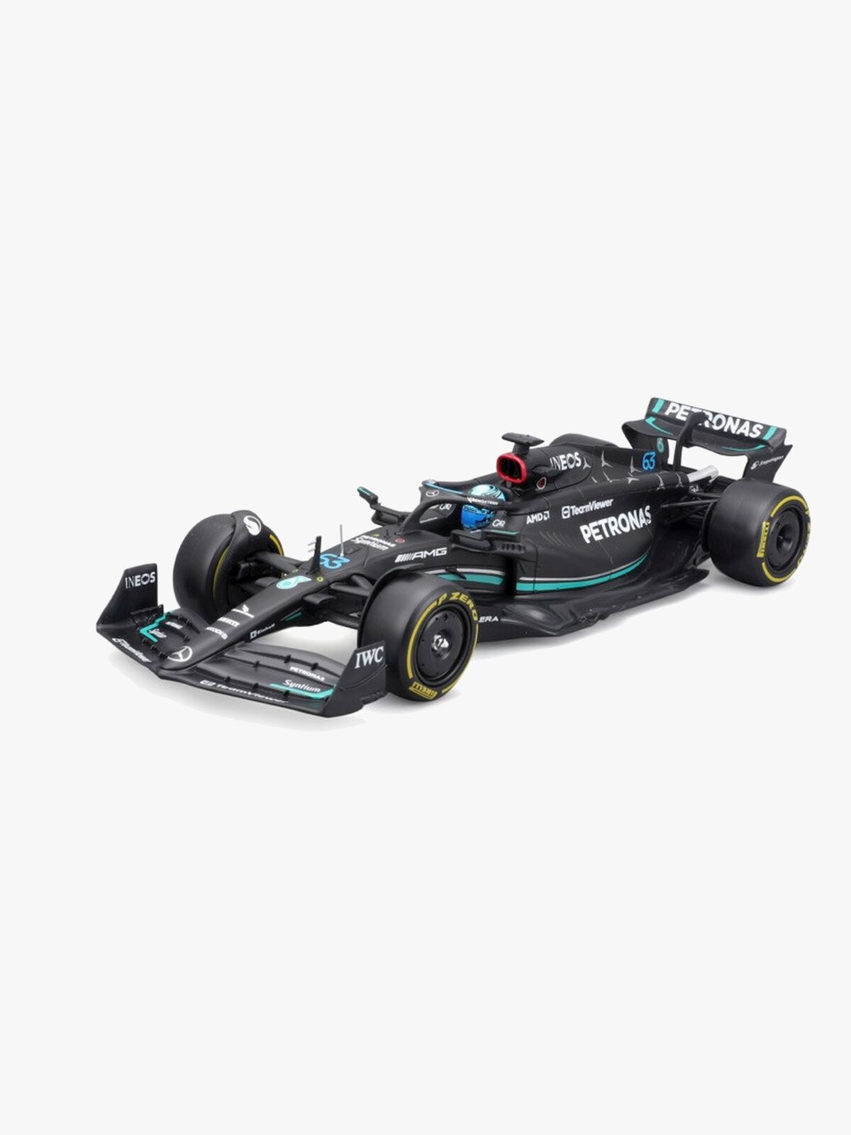 Bburago Mercedes W14 F1 Rennauto 2023 Russell 1:24