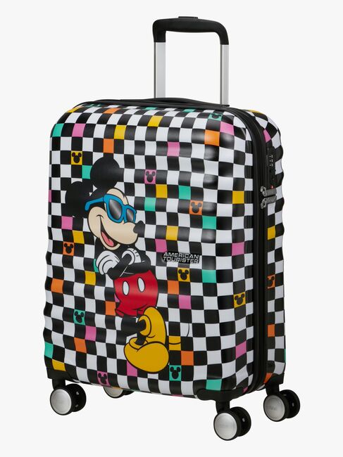 American Tourister Wavebreaker Disney Spinner Koffer 35L, Mickey Check