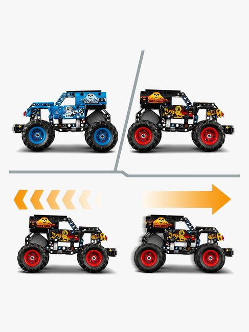 LEGO Technic 42219 Monster Jam Grave Digger Feuer und Eis