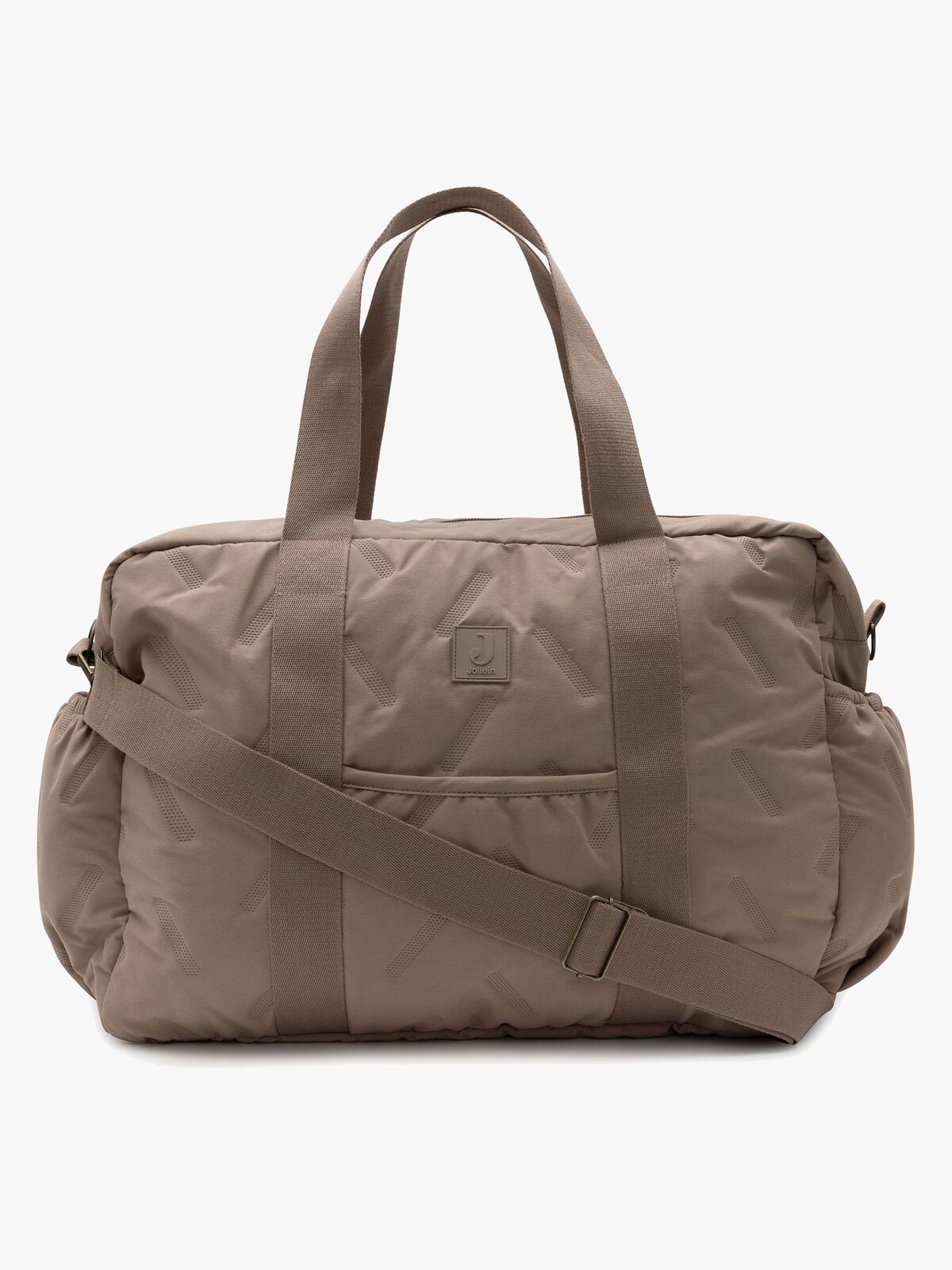 Jollein Embossed Lily Wickeltasche, Milky Coffee