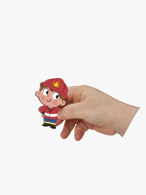 Janod Magneti'Stories Magnet-Set Feuerwehrmanne 30 Teile
