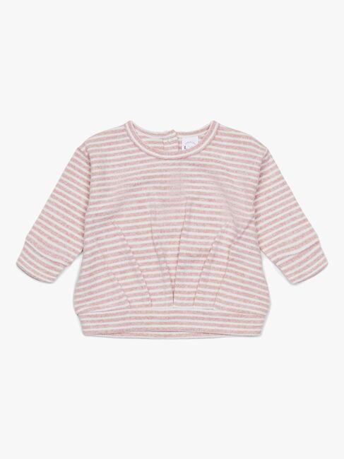 Luca & Lola Rosella Pullover Baby, Pink Stripes