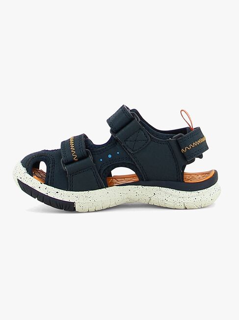 Leaf Ljungby Sandalen, Navy/Orange