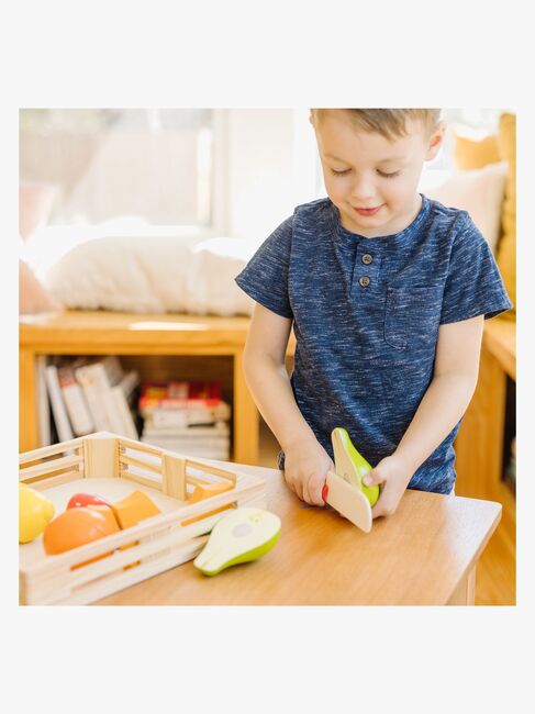 Melissa & Doug Spielset Obst in einer Box mit Messer