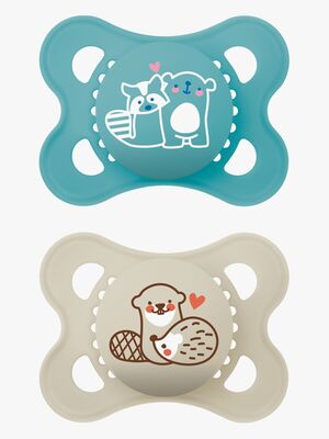 MAM Original Naturkautschuk Schnuller 0–6 M, Blau