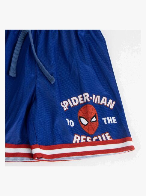 Marvel Spider-Man Tanktop & Shorts Sport Set, Blau/Rot