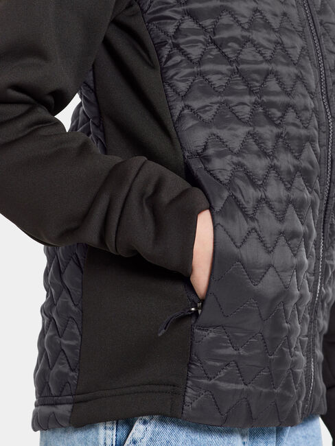 Didriksons Kapris Hybridjacke, Schwarz