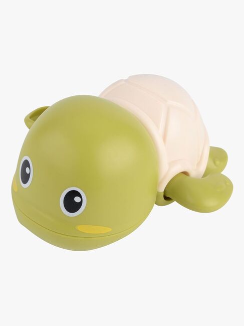 CarloBaby Schwimmende Schildkröte Badespielzeug, Grün/Weiß