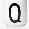 Design Letters Becher Keramik Q, Weiß