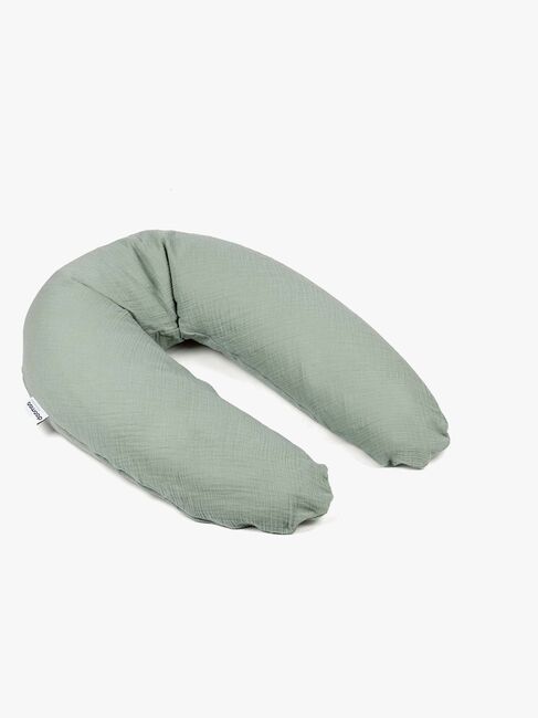 Doomoo Basic Still- und Schwangerschaftskissen Musselin, Grün