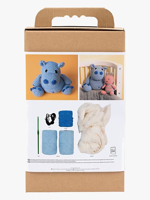 Creativ Company Häkelset Amigurumi Nilpferd DIY