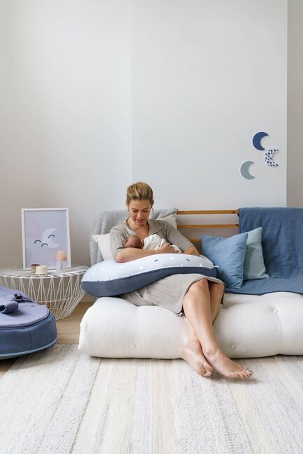 Doomoo Bezug Buddy Mond, Blau/Grau