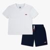 Levi's LVB Batwing T-Shirt & Knit Short Set, Bright White