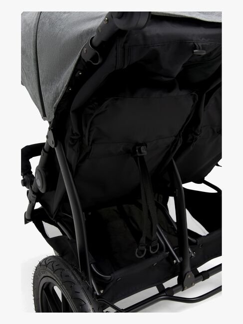 Beemoo Activity Twin Geschwisterwagen, Black/Dark Grey