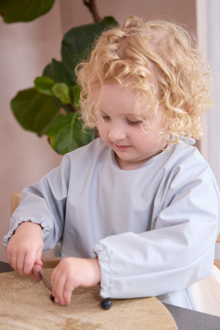 FILIBABBA Langärmliges Lätzchen, Pearl Blue