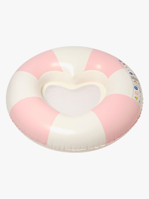 SUNNYLiFE Luxe Schwimmring, Stole My Heart Pink Stripe