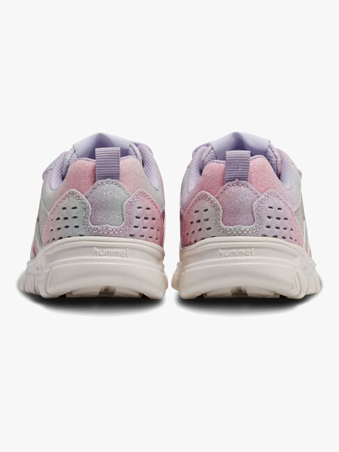 Hummel Crosslite Glitter Infant Sneaker, Multicolor Pink