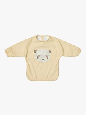 OYOY Lun Lun Panda Langärmliges Lätzchen, Butter