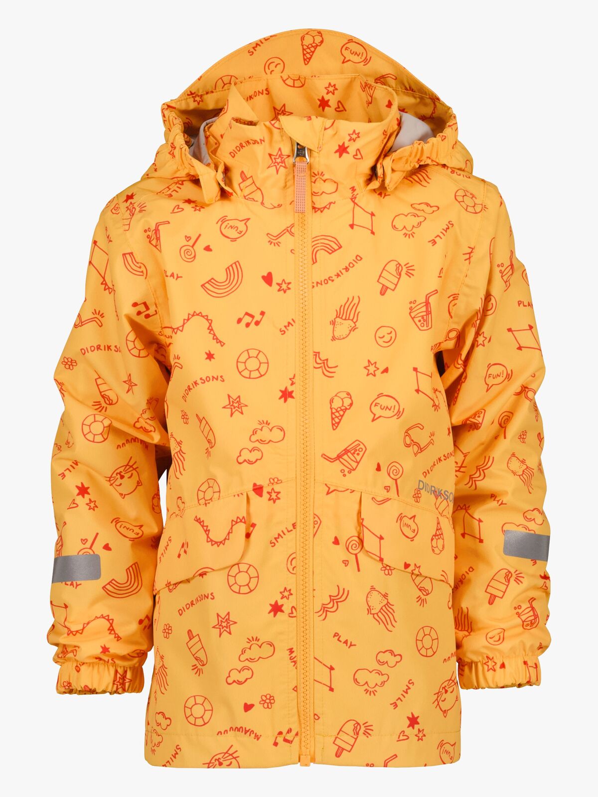 Didriksons Norma Outdoorjacke, Doodle Papaya Orange