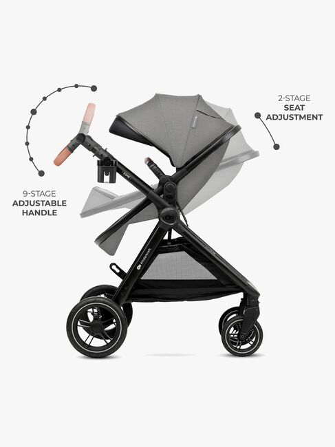 Kinderkraft ESME 2-in-1 Kombikinderwagen, Moonlight Grey