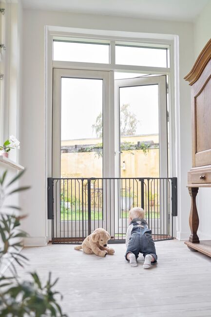 BabyDan CombiFit M Schraubgitter 90-146 cm, Schwarz