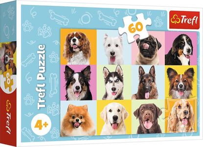 Trefl Puzzle Süßer Hunde 60 Teile