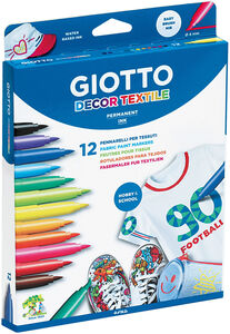 Giotto Decor Textil Filzstifte 12er-Pack
