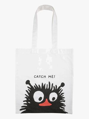 Mumin Catch Me Stoffbeutel, Weiß