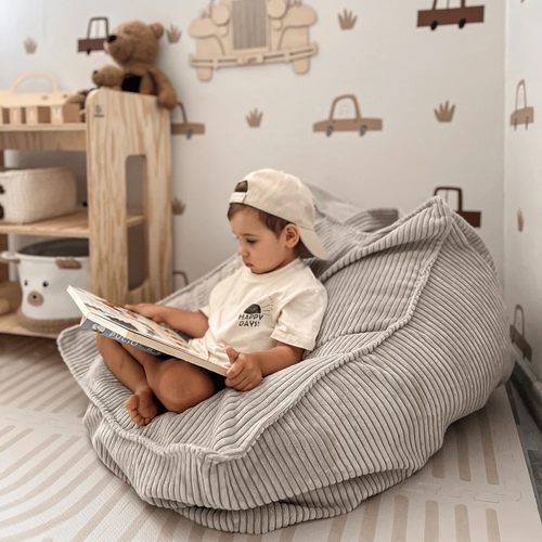 Meowbaby Churros Sitzsack, Moondust Grey