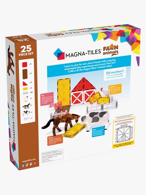 MAGNA-TILES Bauernhoftiere Bausatz 25 Teile