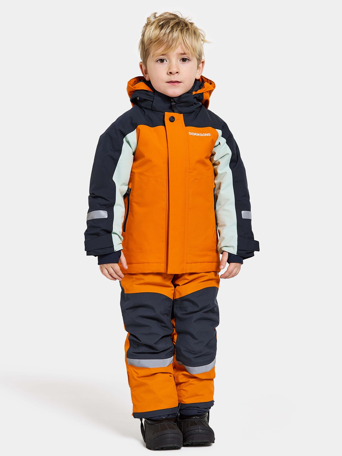 Didriksons Neptun Winterjacke, Orange Jam