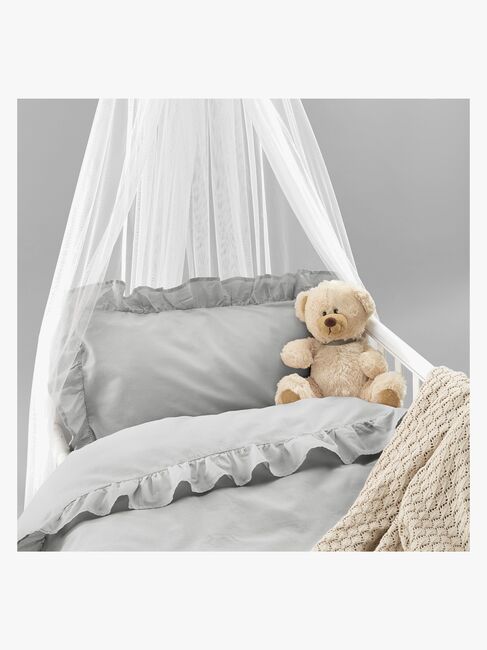 Borganäs Bettwäsche-Set Babybett Volant 130 x 100, Grau 3582423-1916_3b.jpg