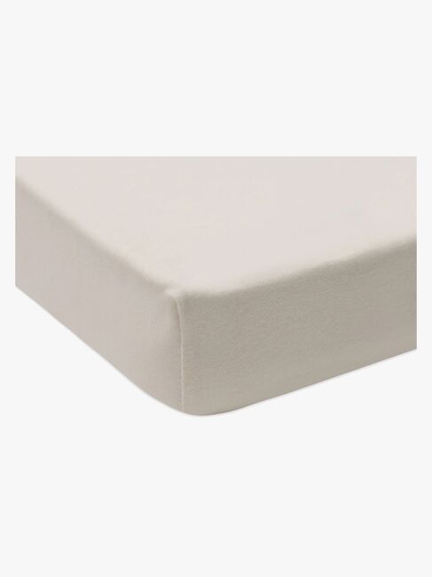 Jollein Spannbettlaken 60x120 2er-Pack, Milky Coffee/Ivory