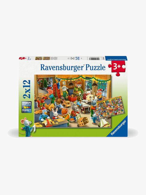 Ravensburger Christmas Toy Factory Puzzles 2x12 Teile