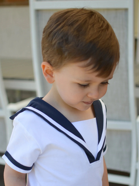 Geggamoja Matrosen-Set, Weiß