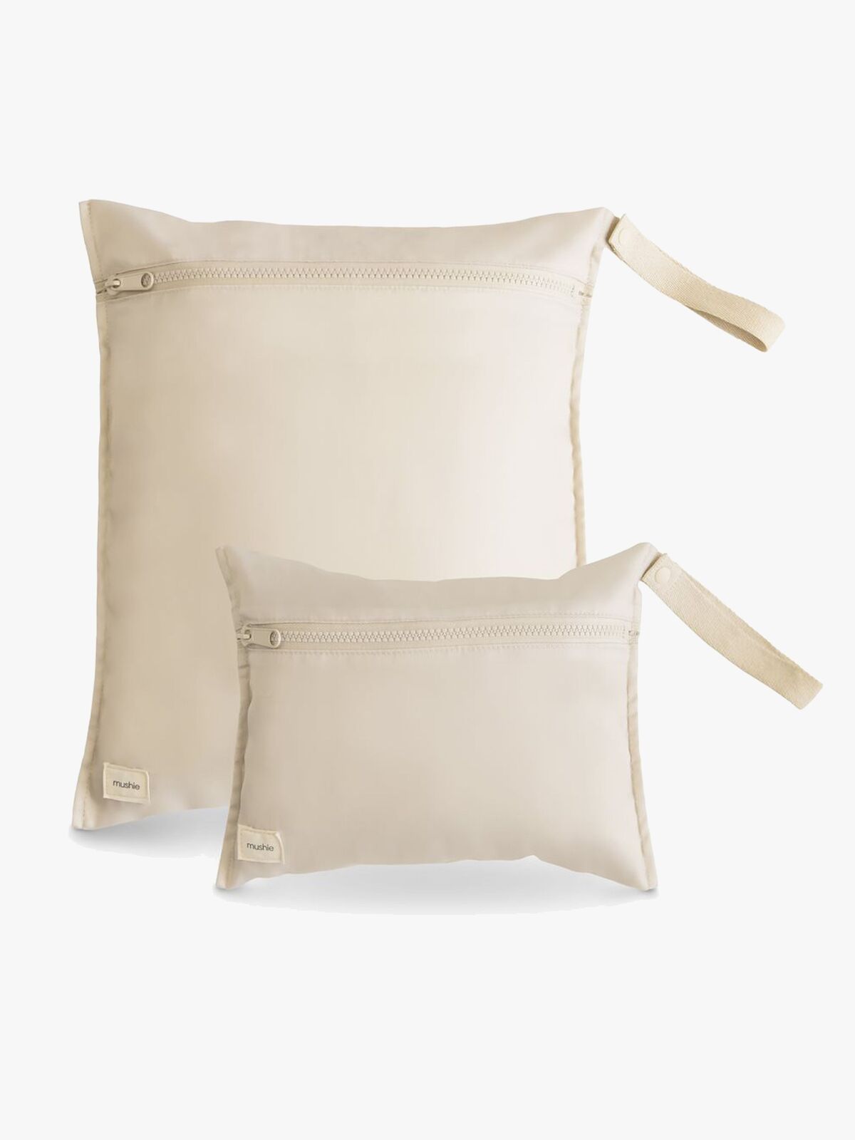 Mushie Wasserdichter Wet Bag 2er-Pack, Fog