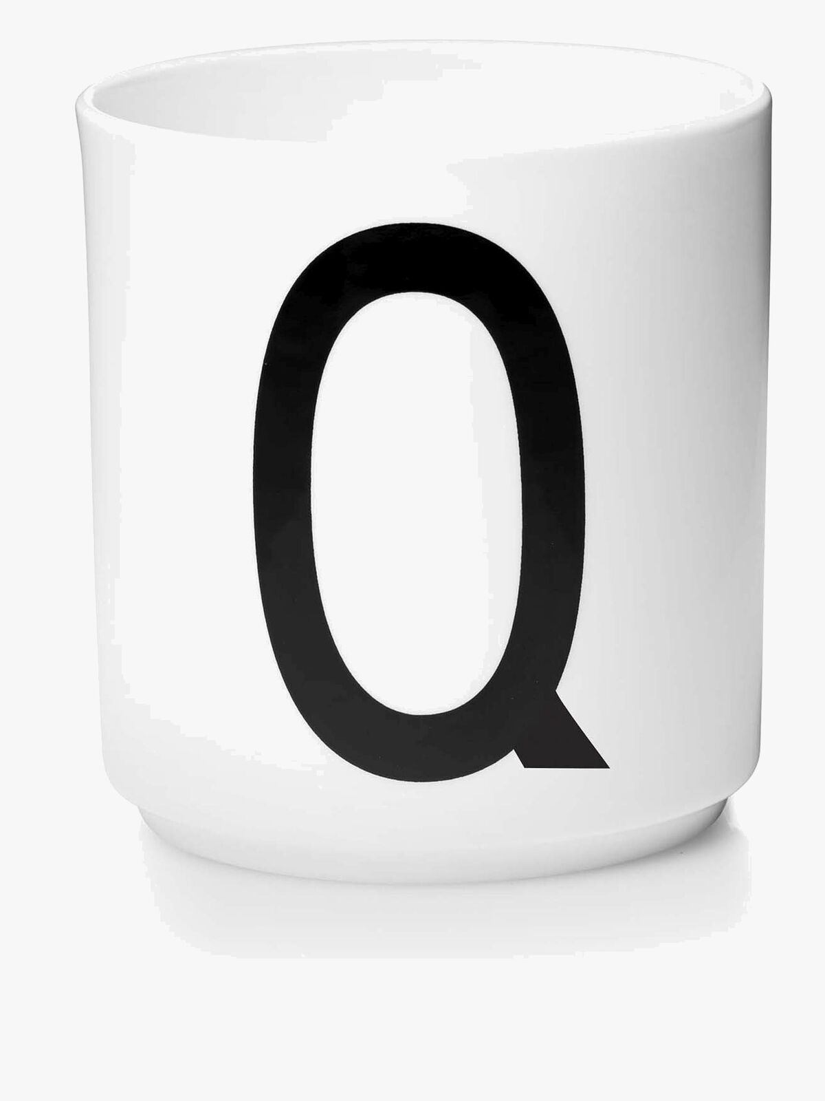 Design Letters Becher Keramik Q, Weiß