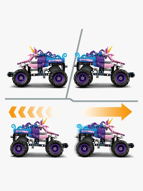 LEGO Technic 42220 Monster Jam Sparkle Smash mit Rückziehmotor